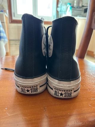 Zapatilla Converse Doble Suela Negras Talla 37