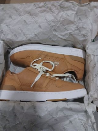 Zapatillas Lacoste T-Clip Marrones