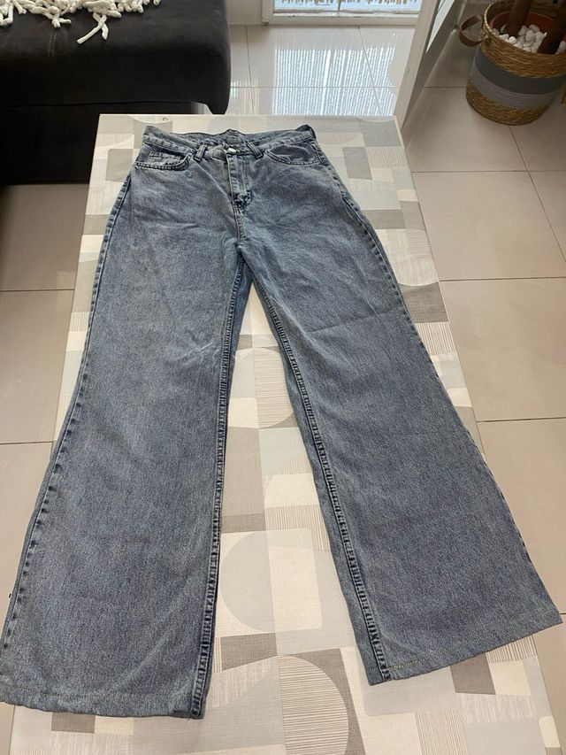 Pantalón ancho Talla 36 Azul Nuevo