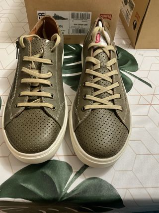 Zapatos Nuevos Camper Verde/Beige Talla 43