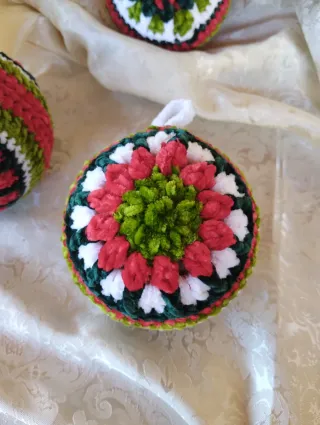 Palline Natale Fatte a Mano - Set 6