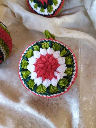 Palline Natale Fatte a Mano - Set 6