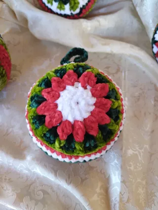 Palline Natale Fatte a Mano - Set 6