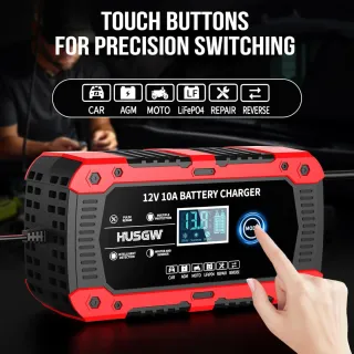 Cargador de Baterías 12V 10A