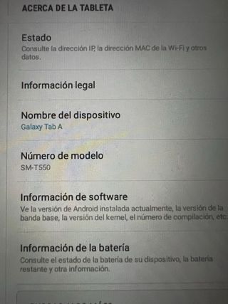 Tablet Samsung Blanca