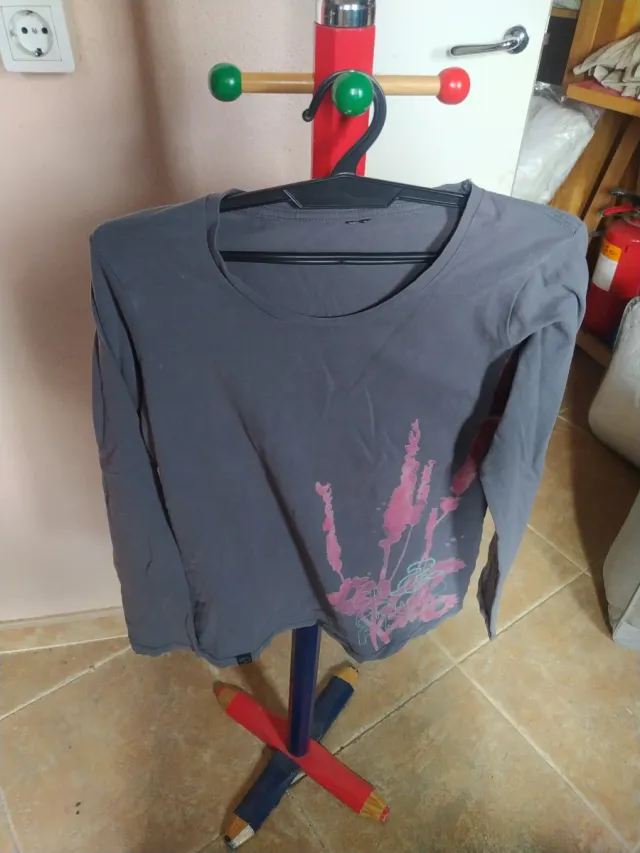 Camiseta niña manga larga floral