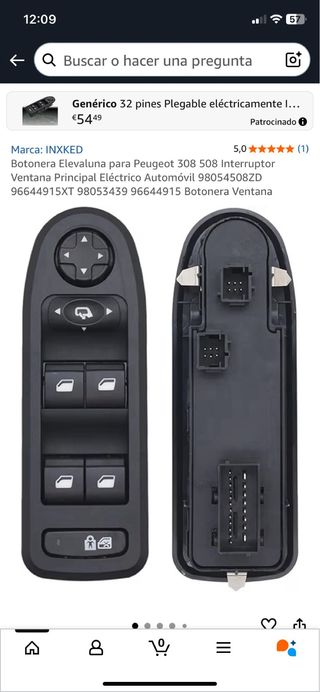 Botonera Peugeot 308