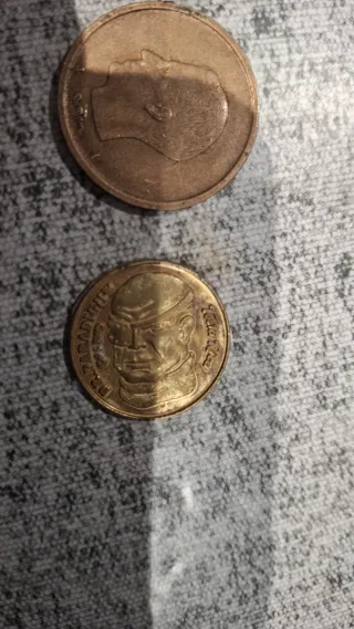 Monedas antiguas España Juan Carlos y Franco