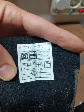 Botas Snowboard DC infantiles talla 33