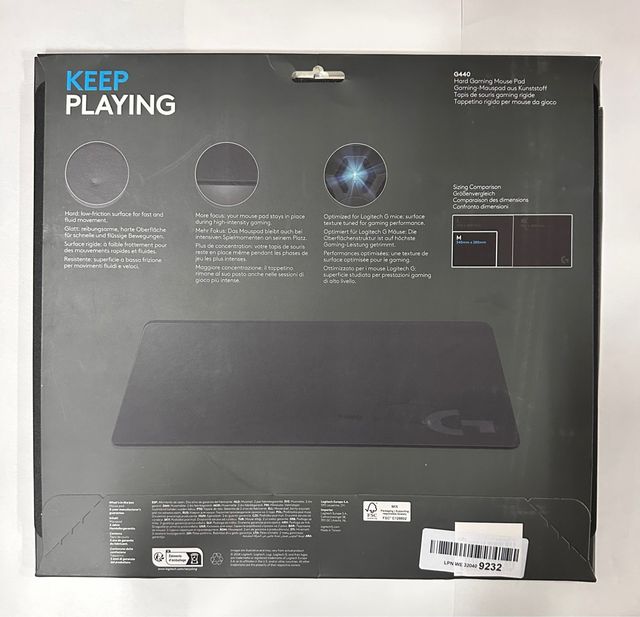 Logitech G440 Tappetino da gioco rigido