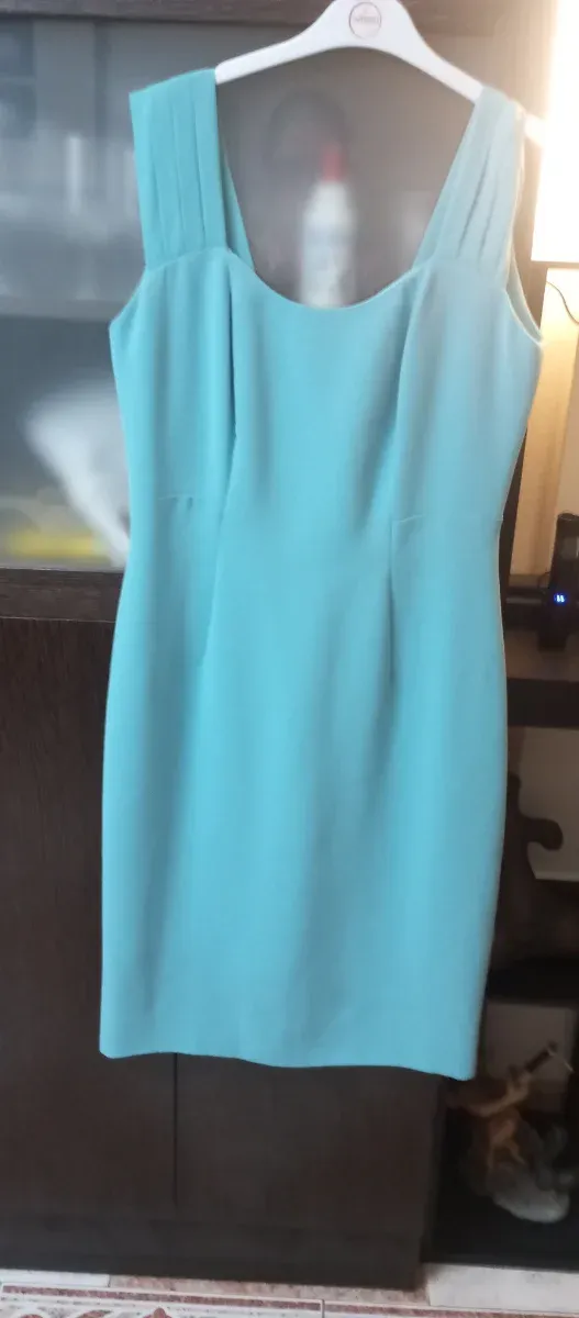 Vestido mujer color turquesa