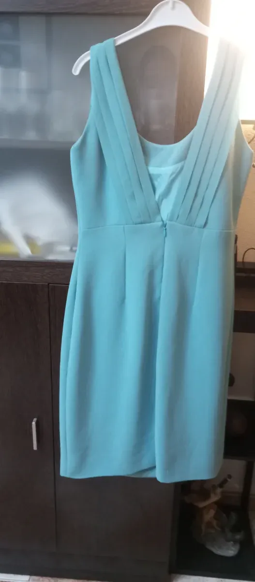 Vestido mujer color turquesa