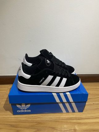 Sapatilhas Adidas Campus Preto e Branco