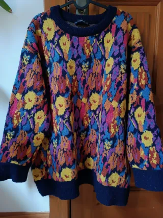 Jersey Zara flores jacquard