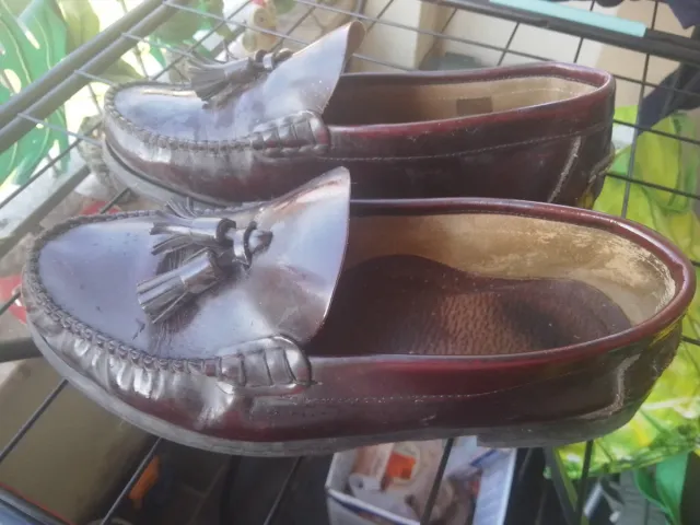 Mocassini uomo marrone con nappine