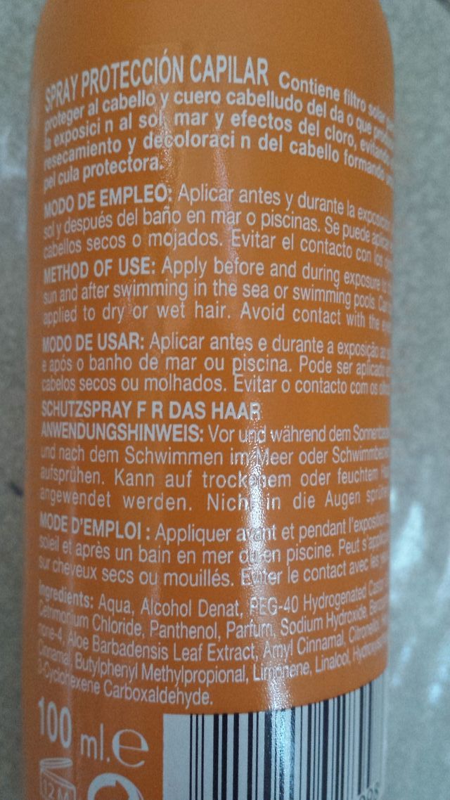 NUEVO Espray protector pelo 100ml Babaria