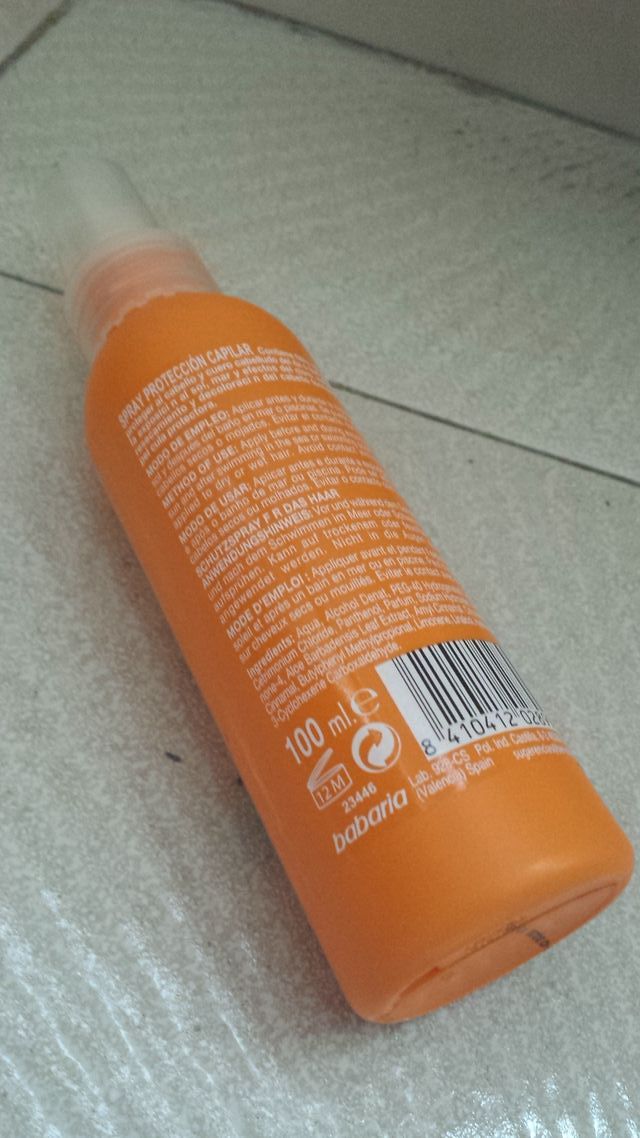 NUEVO Espray protector pelo 100ml Babaria