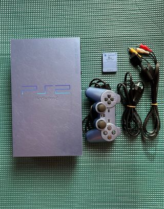 PlayStation 2 PAL + Mando + Memory Edición Aqua