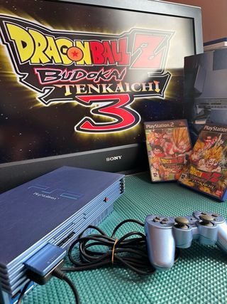 PlayStation 2 PAL + Mando + Memory Edición Aqua