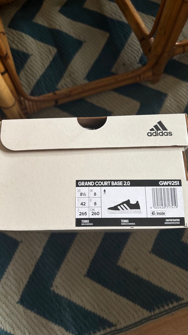 Zapatillas Adidas Grand Court Base 2.0 T42 nuevas