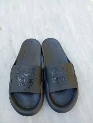 Ciabatte Kenzo blù con Tigre