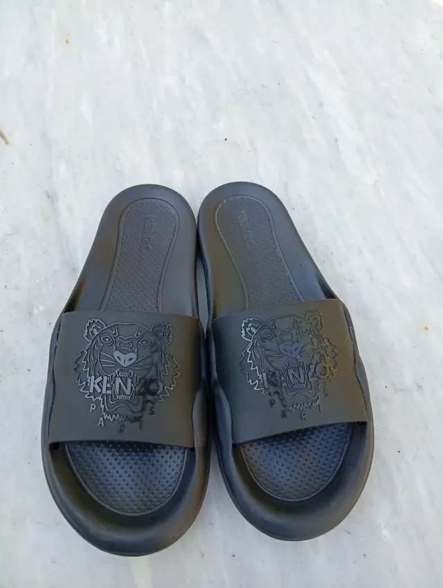 Ciabatte Kenzo blù con Tigre