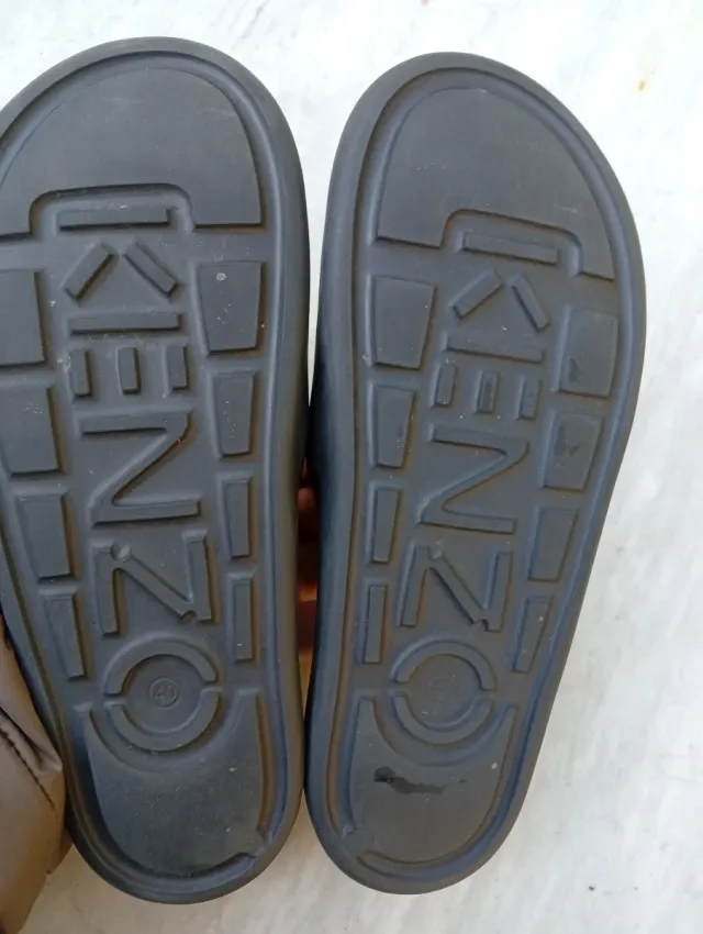 Ciabatte Kenzo blù con Tigre