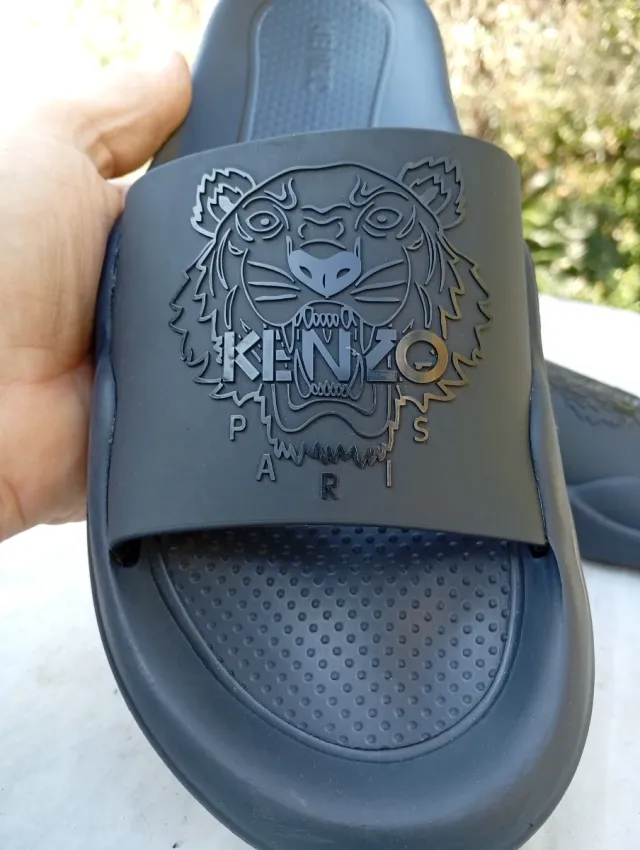 Ciabatte Kenzo blù con Tigre