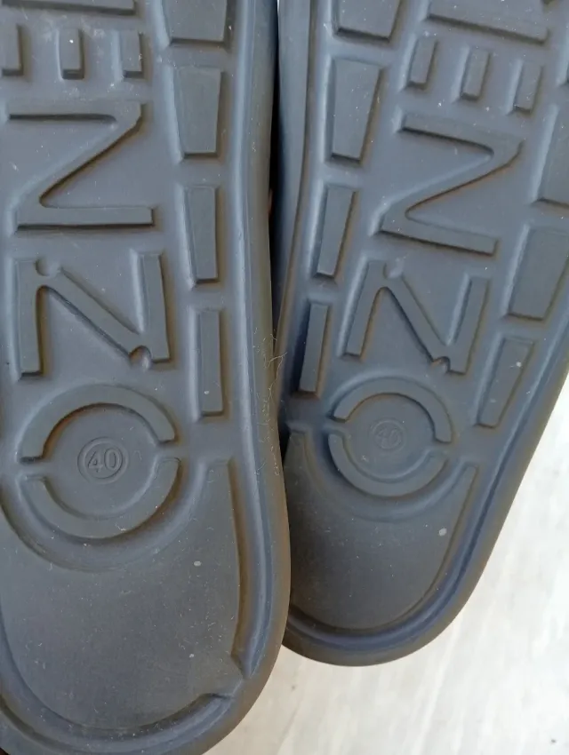 Ciabatte Kenzo blù con Tigre