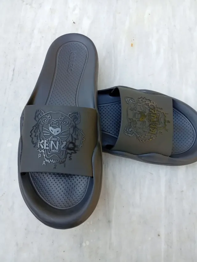 Ciabatte Kenzo blù con Tigre