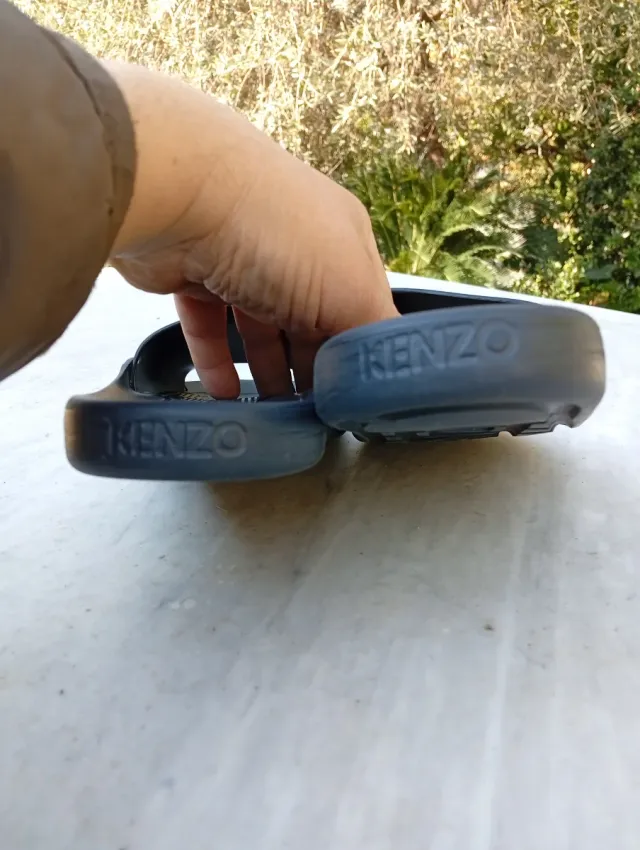 Ciabatte Kenzo blù con Tigre