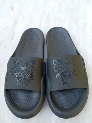 Ciabatte Kenzo blù con Tigre