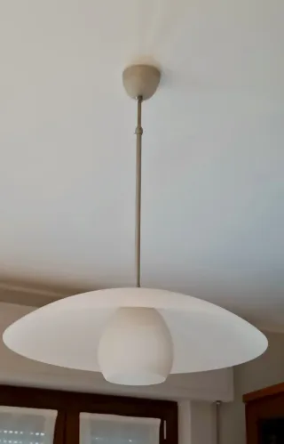Lampadario vetro satinato