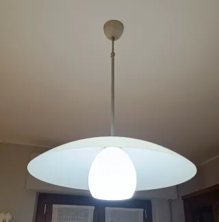 Lampadario vetro satinato