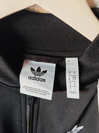 Chaqueta deportiva Adidas negra talla S mujer vint