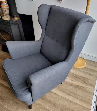 Poltrona Ikea STRANDMON Grigio Scuro