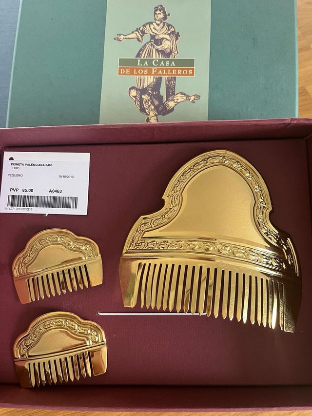 Peinetas Falleras Oro Talla Pequeña