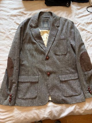 Americana Springfield gris con coderas