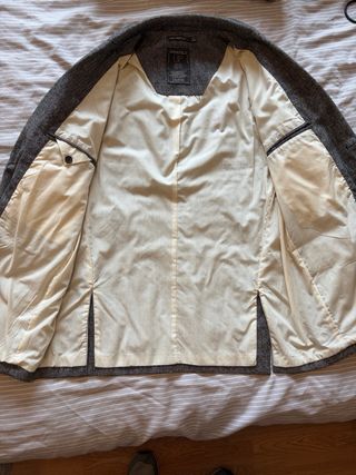 Americana Springfield gris con coderas