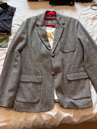 Americana Springfield gris con coderas