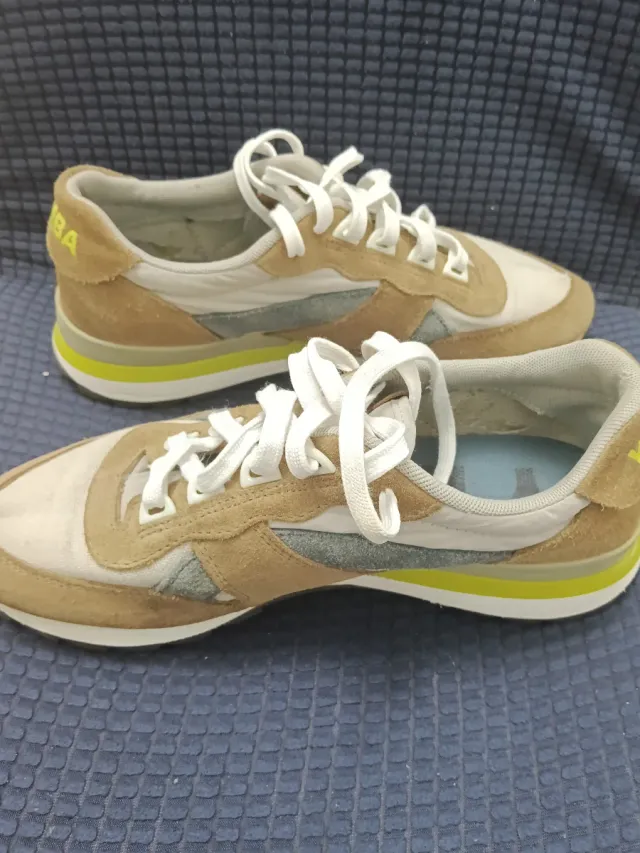 Zapatillas BIMBA Y LOLA marrones y amarillas