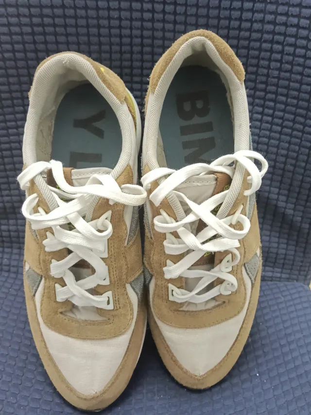 Zapatillas BIMBA Y LOLA marrones y amarillas