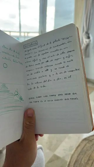 Colgante cuarzo bicolor marrón y beige