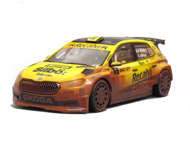 SCALEXTRIC SKODA FABIA WRC2 SUCIO #1 COHETE SUAREZ