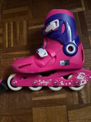 Patines Oxelo rosas talla 34-36