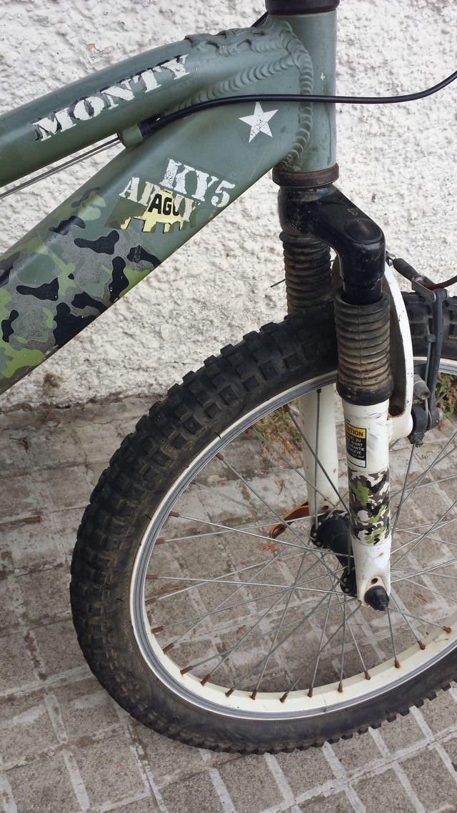 Bicicleta 6 marchas niño Monty Army