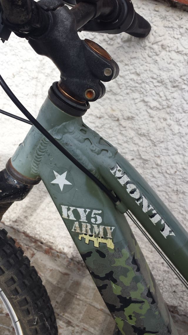 Bicicleta 6 marchas niño Monty Army