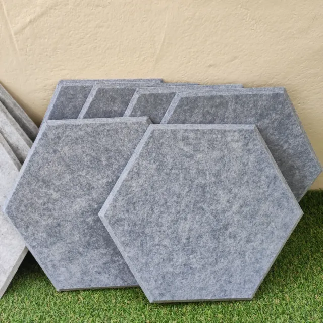 12 Paneles Acústicos Hexagonales