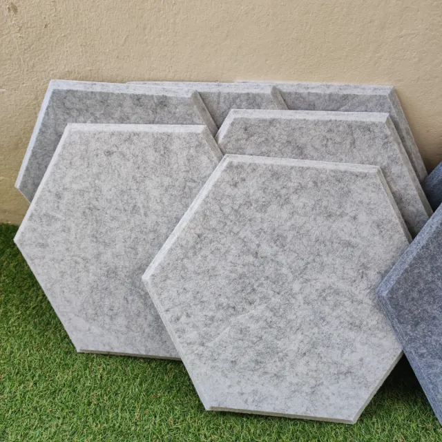 12 Paneles Acústicos Hexagonales
