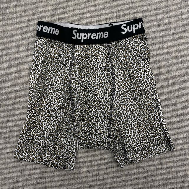 Supreme x Hanes Boxer Leopard Nuovo Taglia S